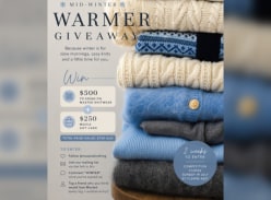 Win Maxted and Mecca Vouchers - Maxted Clothing