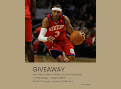 Win a Meet & Greet with Allen Iverson at Exclusive Signings - Uptown Brisbane