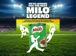 Win 1 of 3 Children Aged 13-16 Years to Feature on Milo' Tins