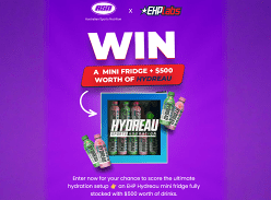 Win a Mini Fridge & $500 Worth of Hydreau Drinks