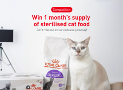 Win a Month's Supply of Sterilised Cat Food