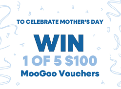 Win 1 of 5 $100 Moogoo Gift Vouchers