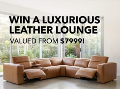 Win a Morgan Leather Lounge - The Wholesale Furniture Co.