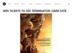 Win Movie Tix to Terminator Dark Fate