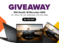 Win a MSI Stealth 18 Mercedes AMG Laptop