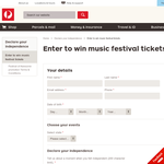 Win music festival tickets!