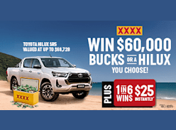 Win a New Toyota Hilux SR5 or $60K Cash & Other Prizes - XXXX