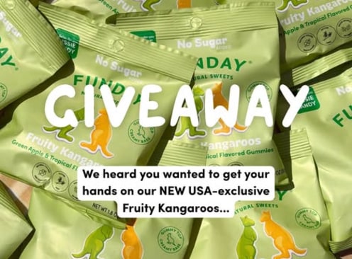 Win 1 of 10 NEW USA-Exclusive Fruity Kangaroos - Funday Sweets