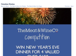 Win New Year's Eve dinner for 4 valued over $600