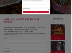 Win New Year's Eve dinner for 6!
