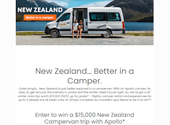 Win a New Zealand Campervan Trip for 4