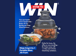Win 1 of 2 Ninja Crispi 4-in-1 Portable Glass Air Fryers - The Good Guys