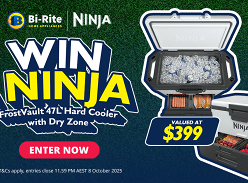 Win a Ninja Frostvault 47L Hard Cooler with Dry Zone