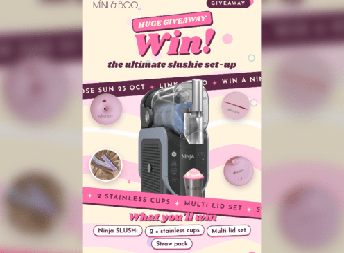 Win a Ninja Slushi, 2 Steel Cups with Lids & Straws - Mini & Boo