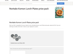 Win Noritake Komon Lunch Plates prize pack