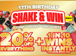 Win Nutrition Warehouse 17th Birthday Prizes