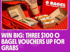 Win 1 of 3 O Bagel $100 Vouchers - Visit South Bank