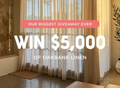 Win a $5K Oakbank Linen Curtain Voucher + 1-on-1 Colour Pairing Design Session - 5 Minute Blinds