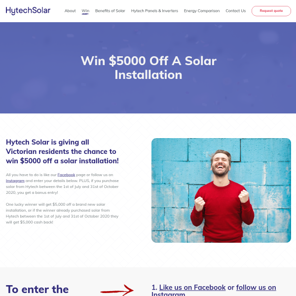 Win off A Solar Installation in Victoria