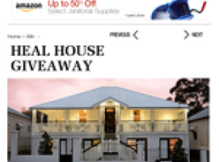 Win one night's accommodation for two people at Heal House