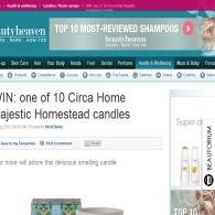 Win one of 10 Circa Home Majestic Homestead candles