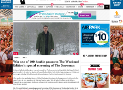 Win one of 100 double passes to The Weekend Edition’s special screening of The Snowman