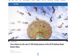 Win one of 100 family passes to the 2018 Sydney Royal Easter Show