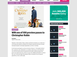Win one of 100 preview passes to Christopher Robin