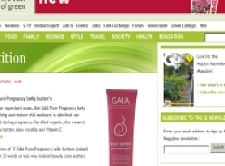Win one of 12 GAIA Pure Pregnancy belly butter's