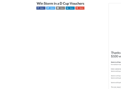 Win one of 2 $100 vouchers
