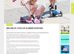 Win One Of 2 Globber My FREE Fold Up Scooters