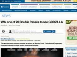 Win one of 20 Double Passes to see Godzilla