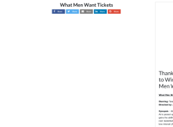Win One of 20 in Season Double Passes to What Men Want with Female.com.au