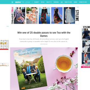 Win one of 25 double passes to see Tea with the Dames