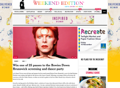 Win one of 25 passes to the Bowies Down Brunswick screening and dance party