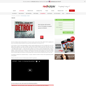 Win one of fifteen Detroit double passes