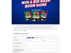 Win one of fifty Big Bash Boom Console Games