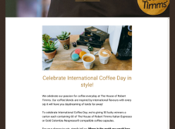 Win one of fifty Italian Espresso or Gold Colombia coffee capsules