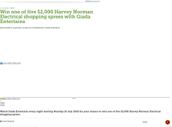 Win one of five $2,000 Harvey Norman Electrical shopping sprees