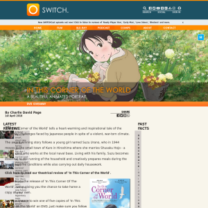Win one of five copies of In This Corner of the World on dvd