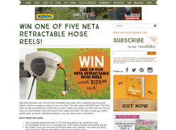 Win one of five Neta retractable hose reels