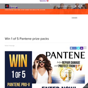 Win one of five Pantene prize packs