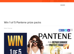 Win one of five Pantene prize packs