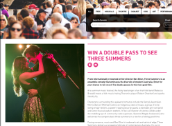 Win one of five Three Summers double passes