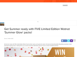 Win one of five Wotnot Summer Glow packs