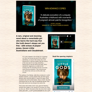 Win one of forty copies of Little Gods
