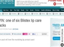 Win one of six Blistex lip care packs