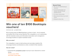 Win one of ten $100 Booktopia vouchers