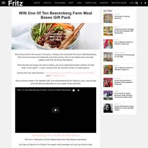 Win One Of Ten Beerenberg Farm Meal Bases Gift Pack