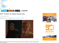 Win one of ten Happy Death Day double passes